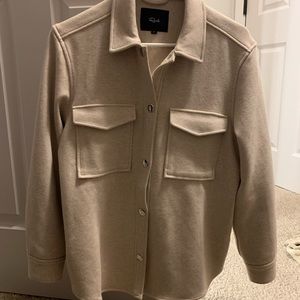 Brand new (no tags) Rails shacket - size small, cream color